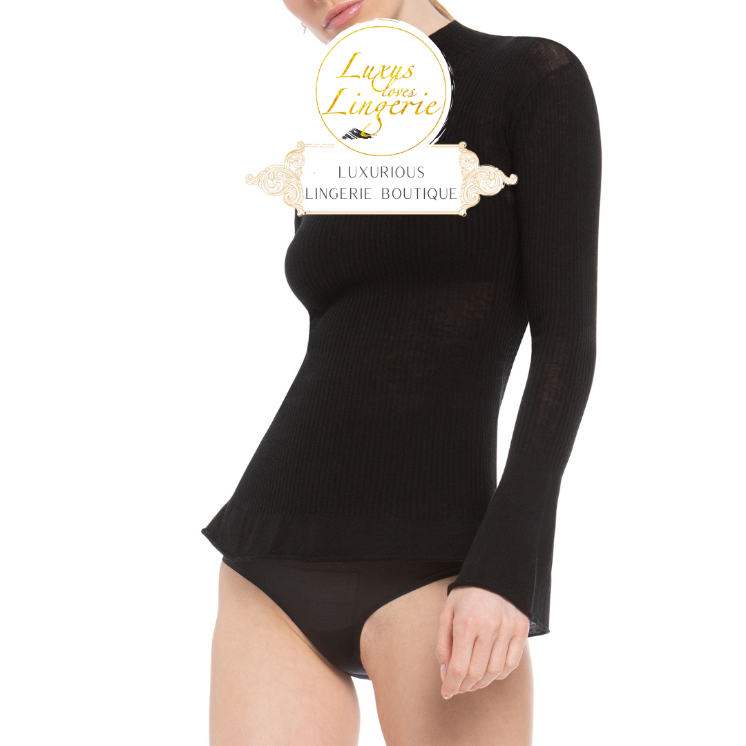 AIR WOOL CONTRAST TOP SLEEVES