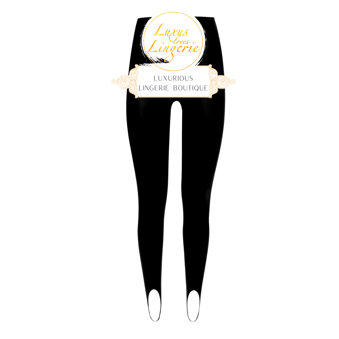 VEGAN LEATHER STIRRUP LEGGINGS