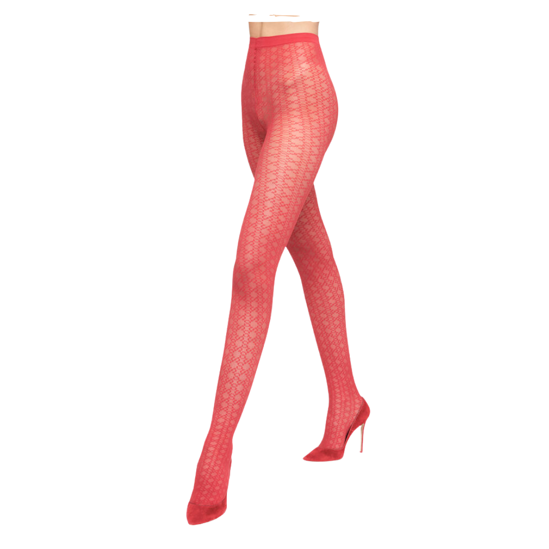 INTRICATE SHEER PATTERN TIGHTS