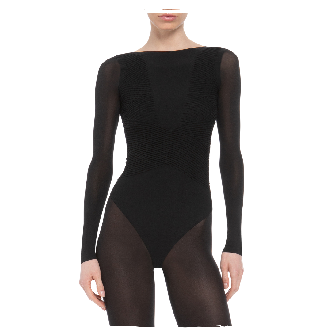 SHAPING PLISSEE STRING BODY