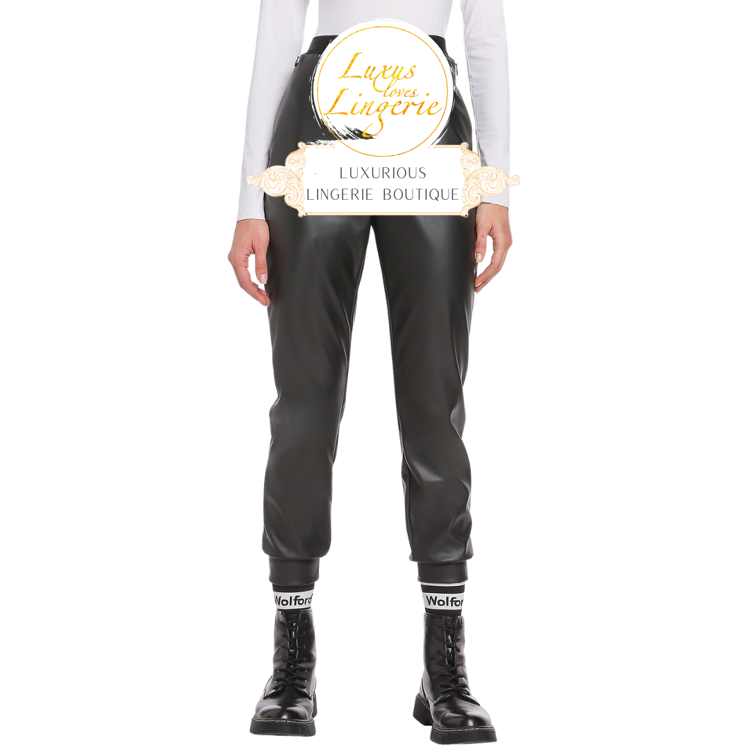 VEGAN LEATHER TROUSERS