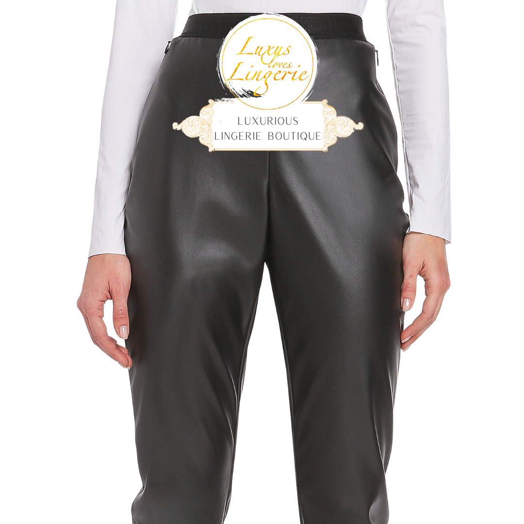 VEGAN LEATHER TROUSERS