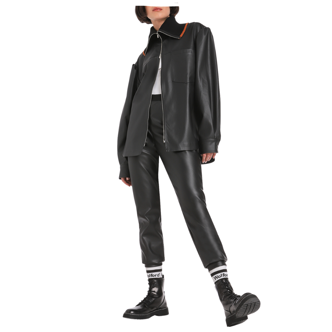 VEGAN LEATHER TROUSERS