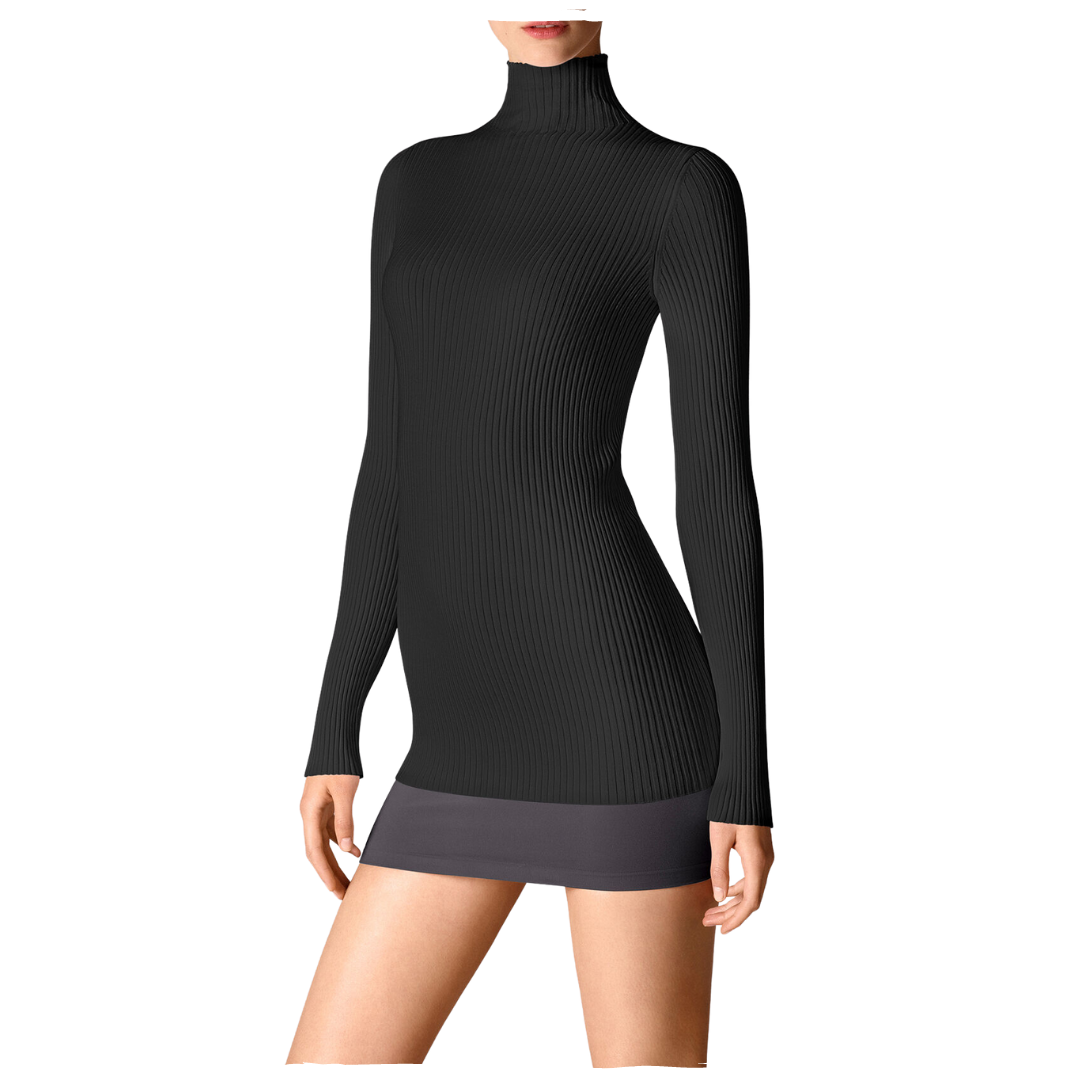 VISCOSE RIB PULLOVER