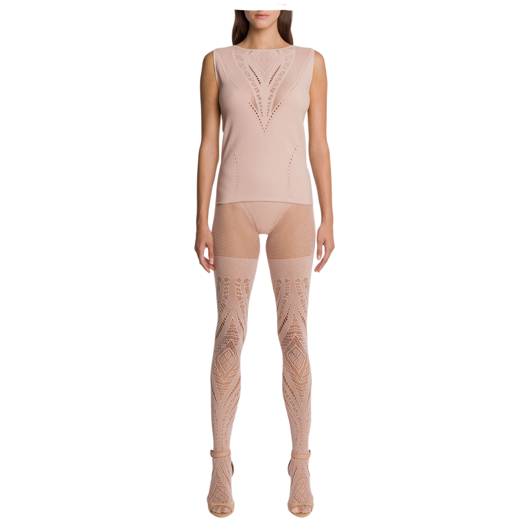 AJOURE NET TOP SLEEVLESS white 52929 1300