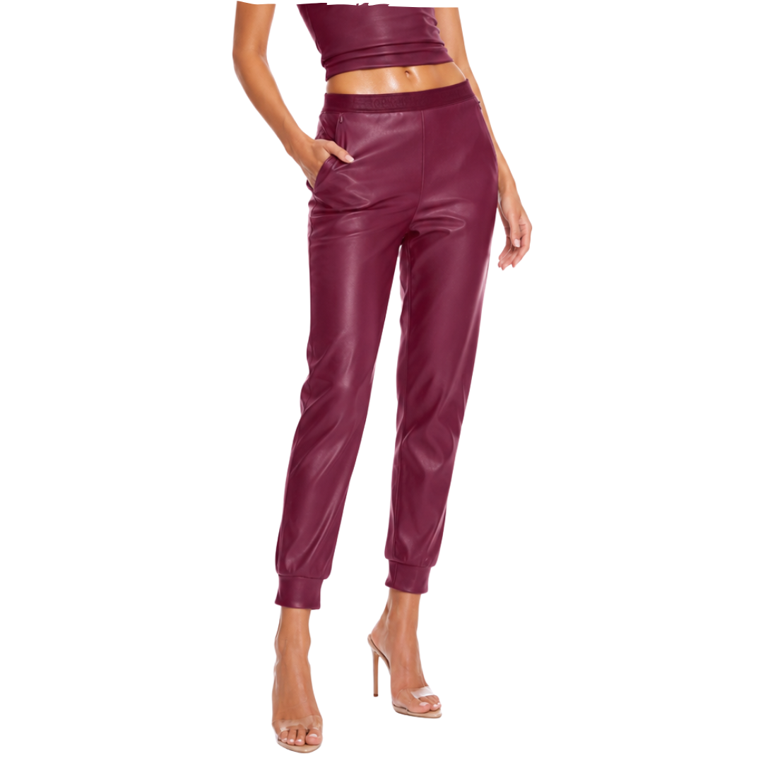 VEGAN LEATHER TROUSERS