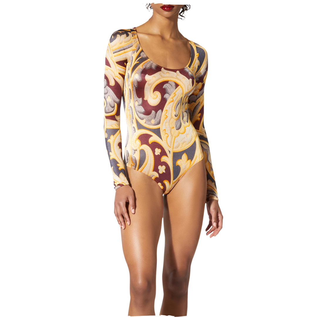 PAISLEY BAROQUE BODY bordeaux 79312 7547