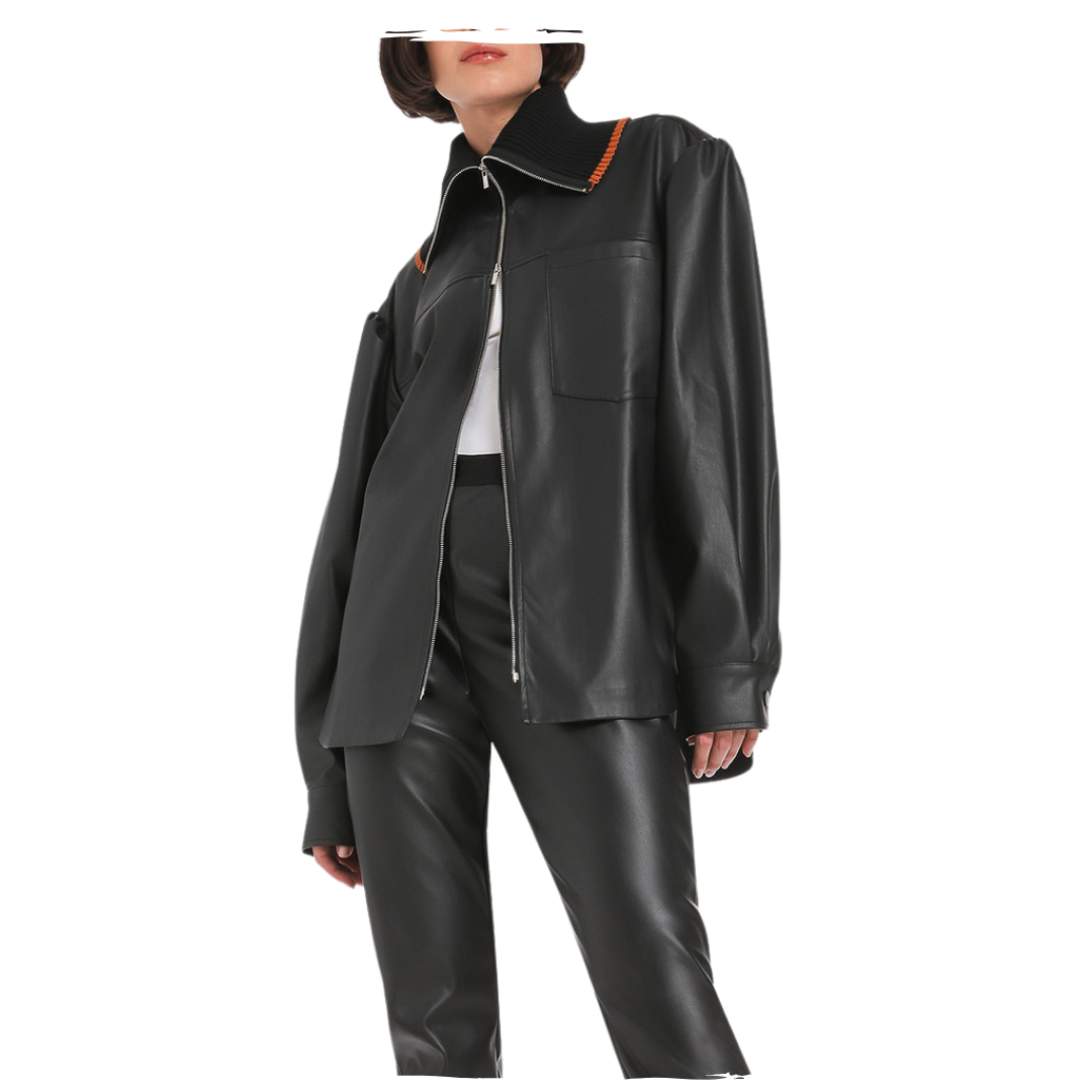 STREETSTYLE VEGAN LEATHER JACKET
