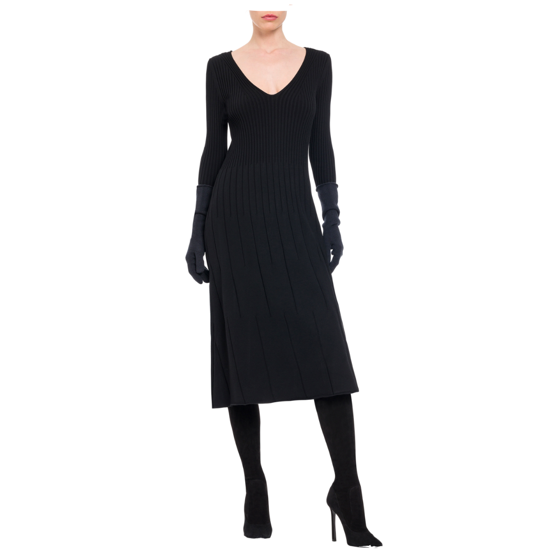 MERINO RIB DRESS