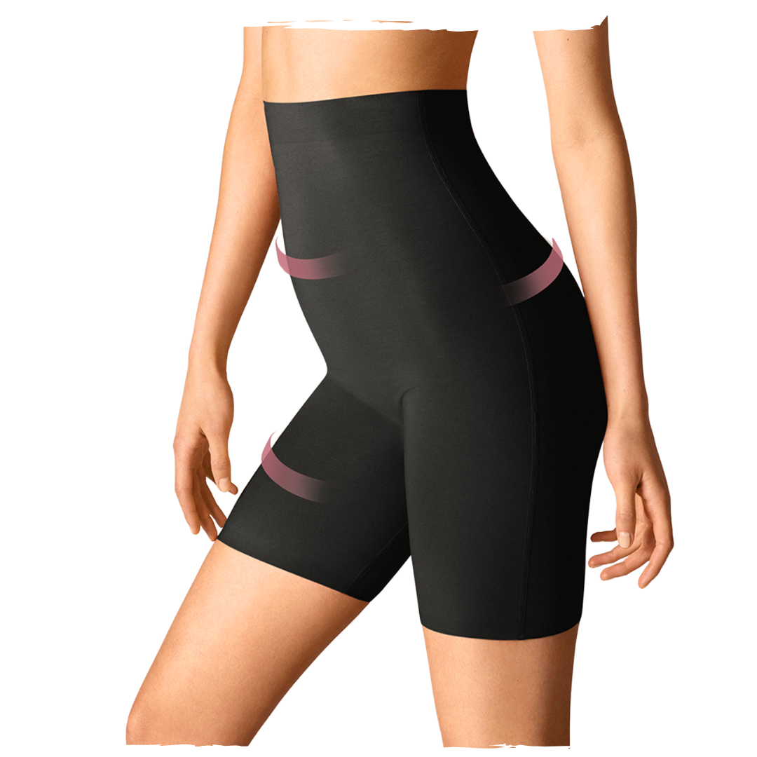 COTTON CONTOUR SHORTS HIGH WAIST