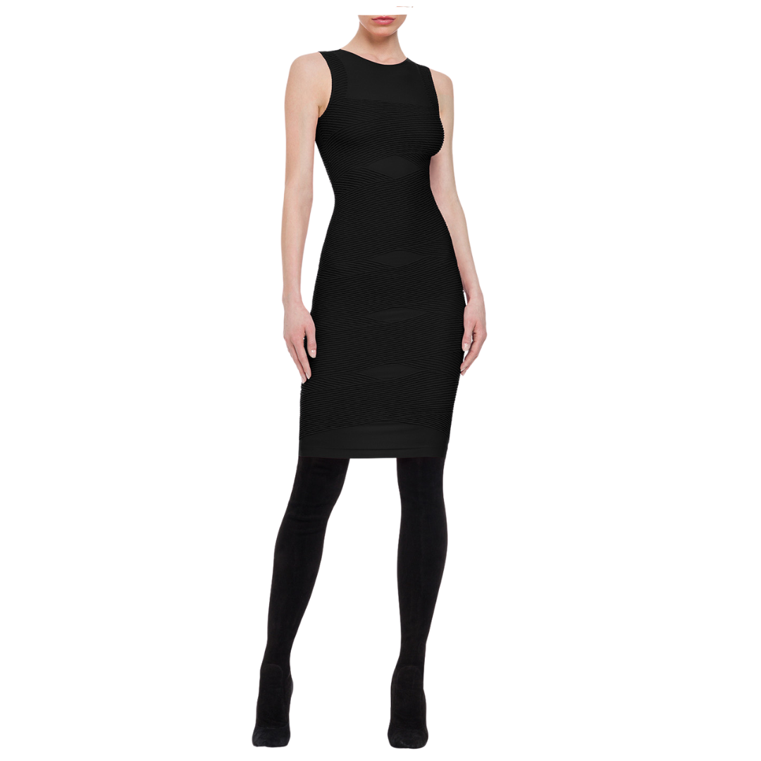 SHAPING PLISSEE DRESS