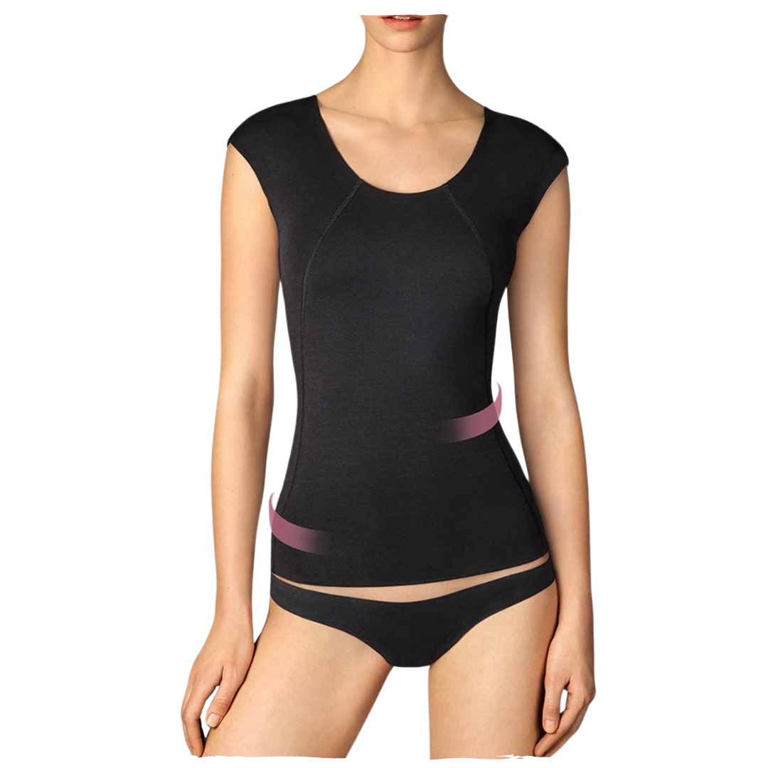 COTTON CONTOUR SHIRT black