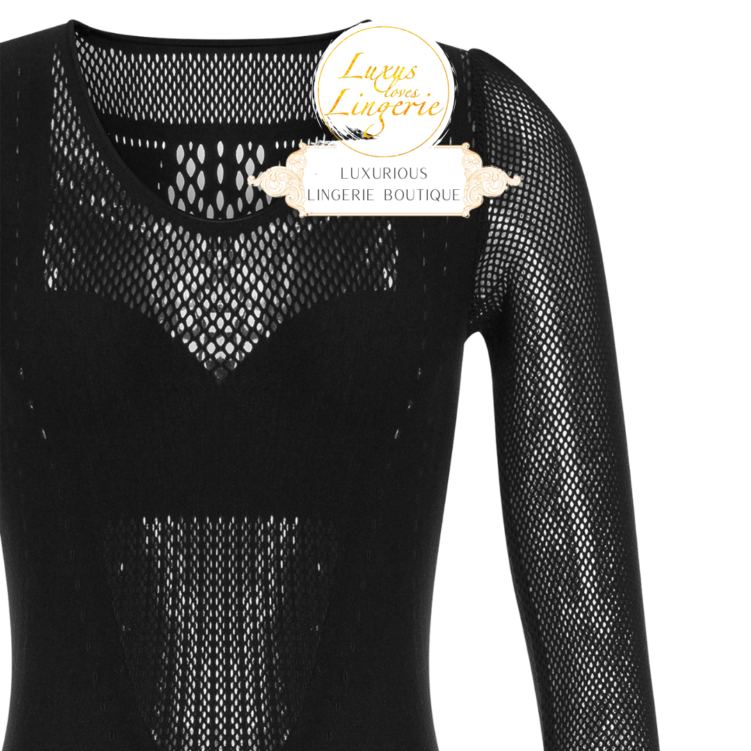 SPORTY LACING NET JUMPSUIT