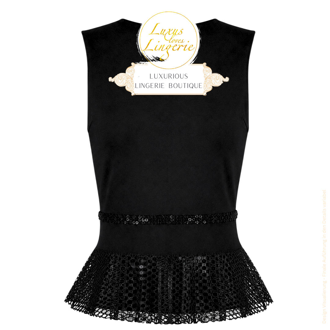 FADING NET TOP SLEEVELESS
