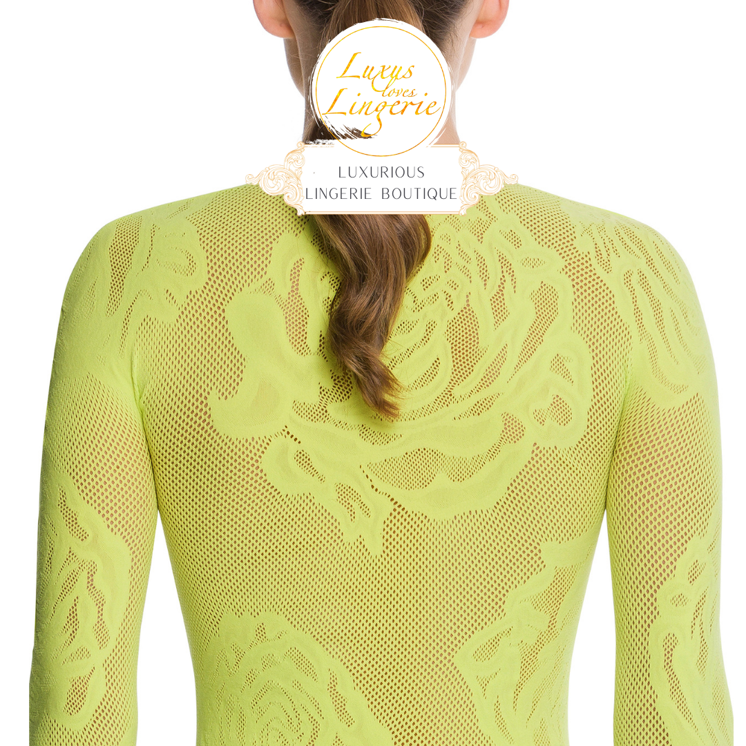 NET ROSES TOP LONG SLEEVES