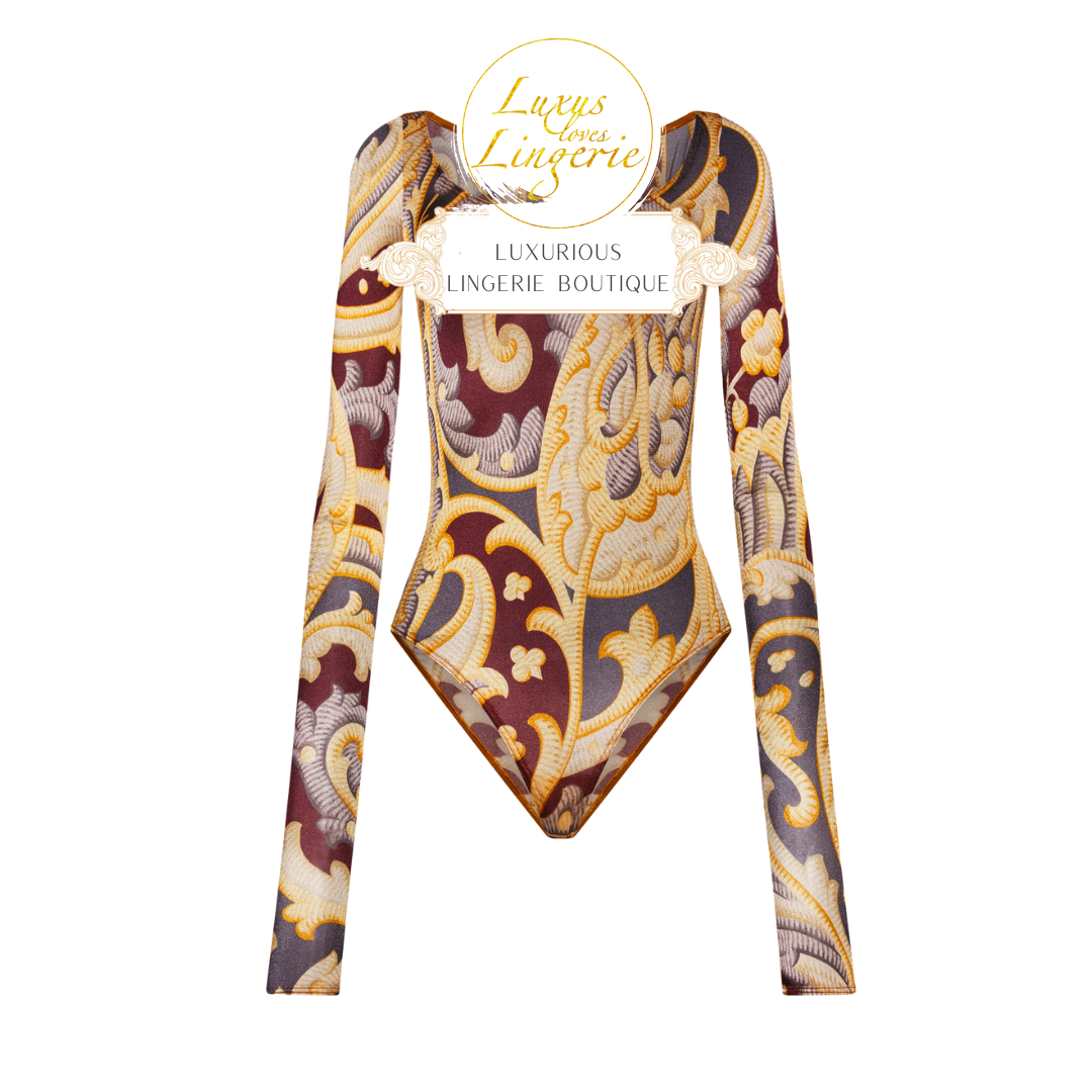 PAISLEY BAROQUE BODY bordeaux 79312 7547