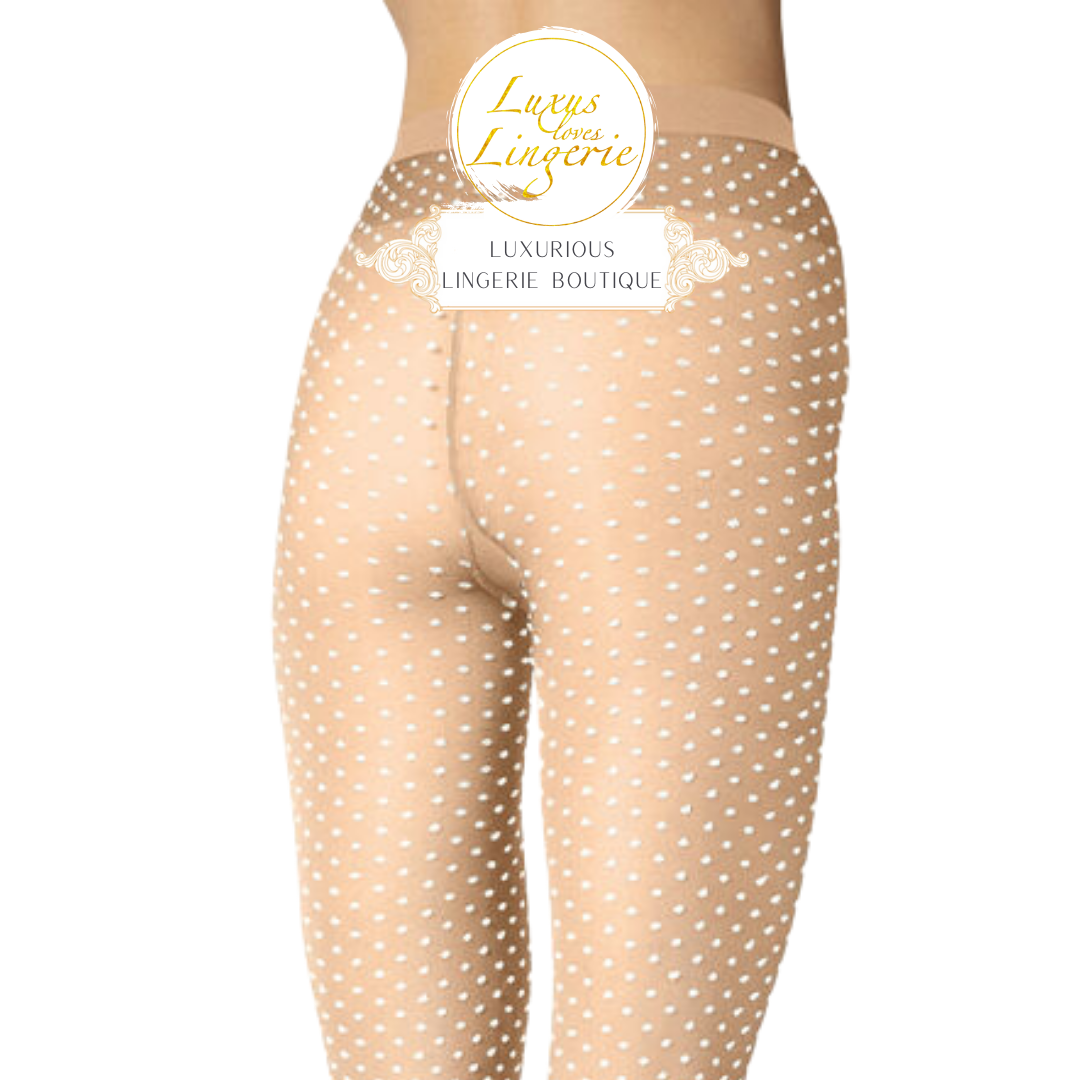 SATIN TOUCH DOTS TIGHTS