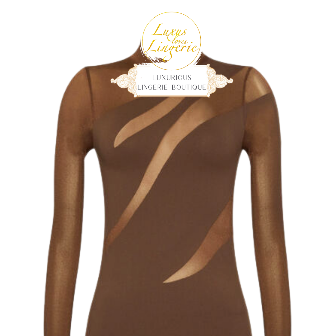 SHEER OPAQUE DRESS