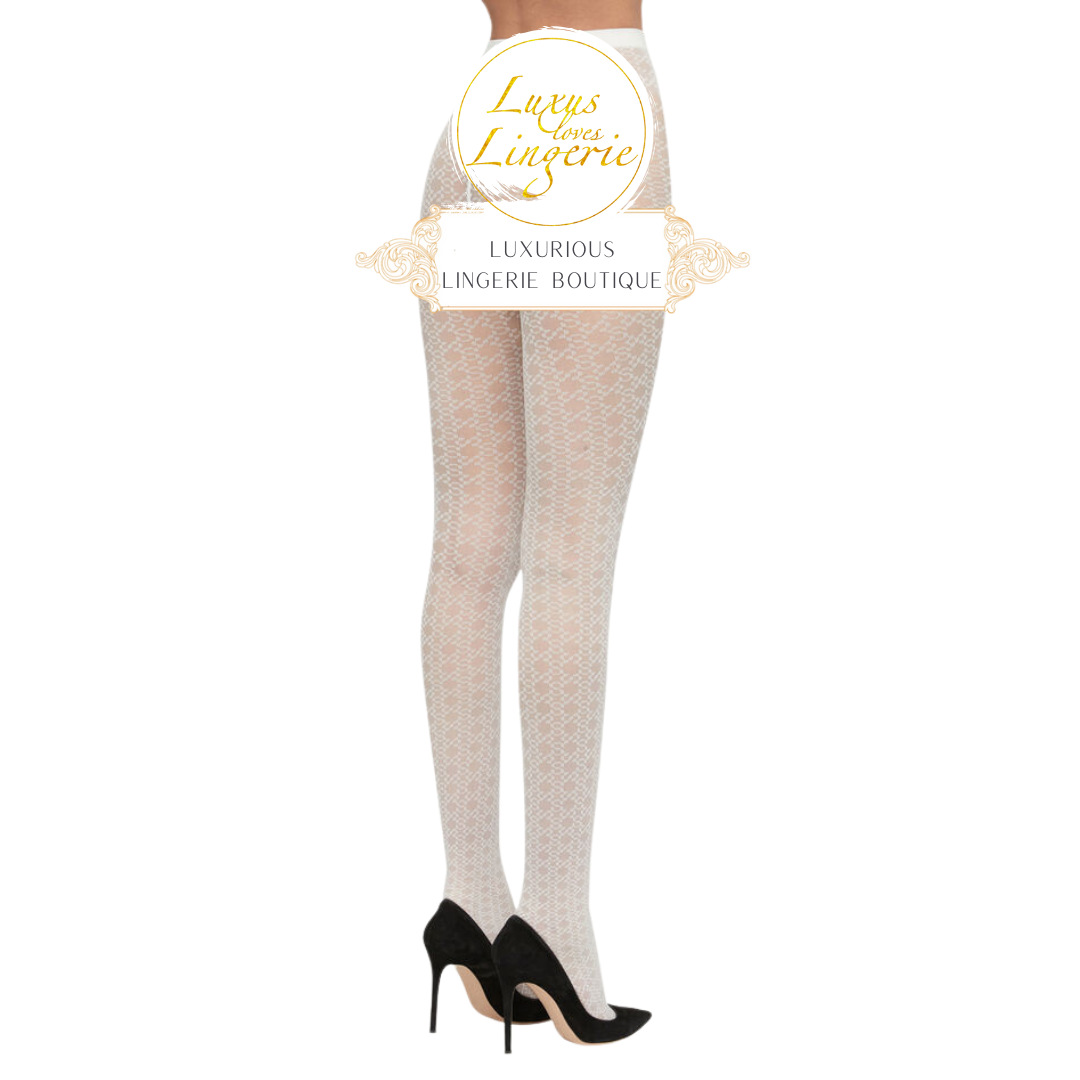 INTRICATE SHEER PATTERN TIGHTS