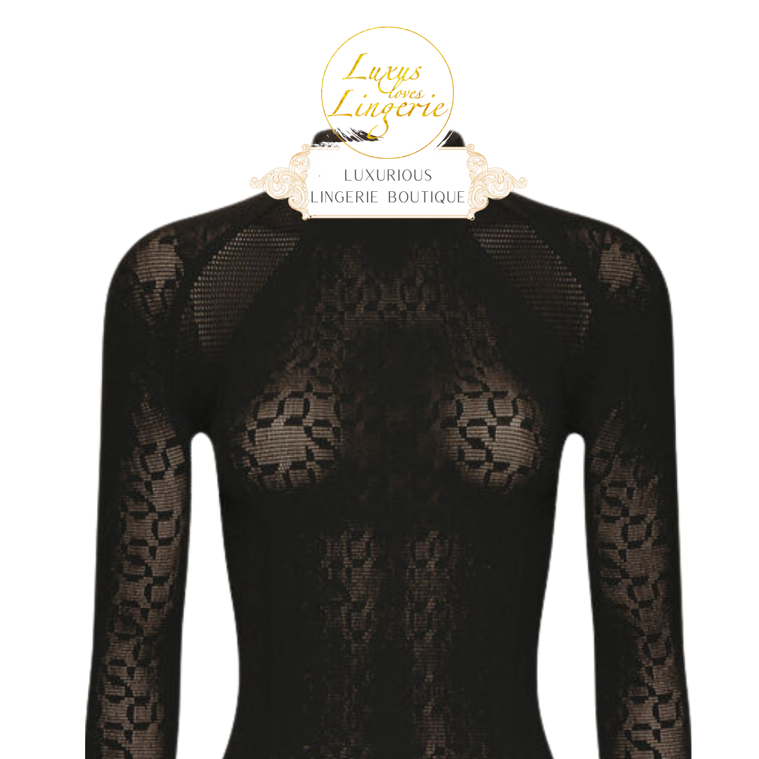 INTRICATE SHEER PATTERN DRESS