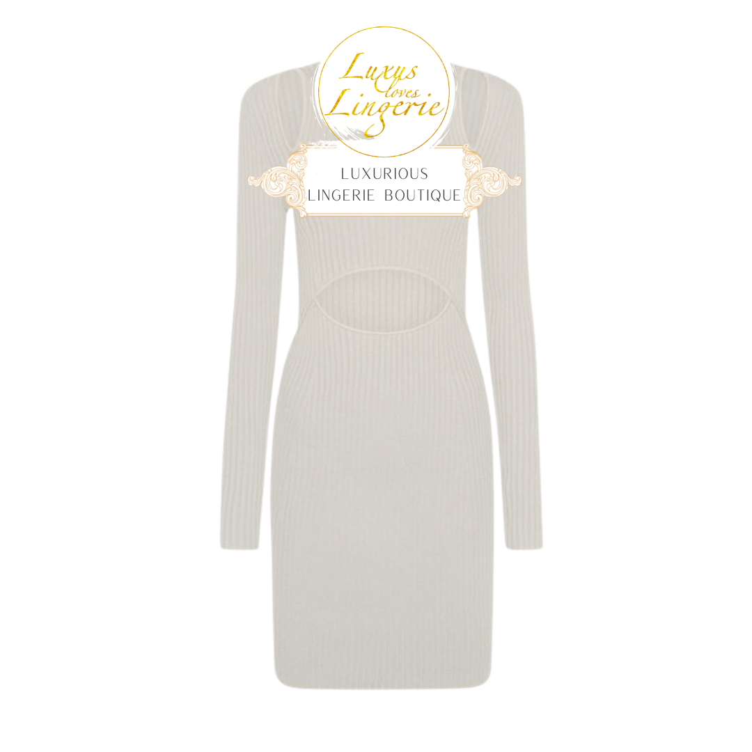 CONTOURED RIBS DRESS