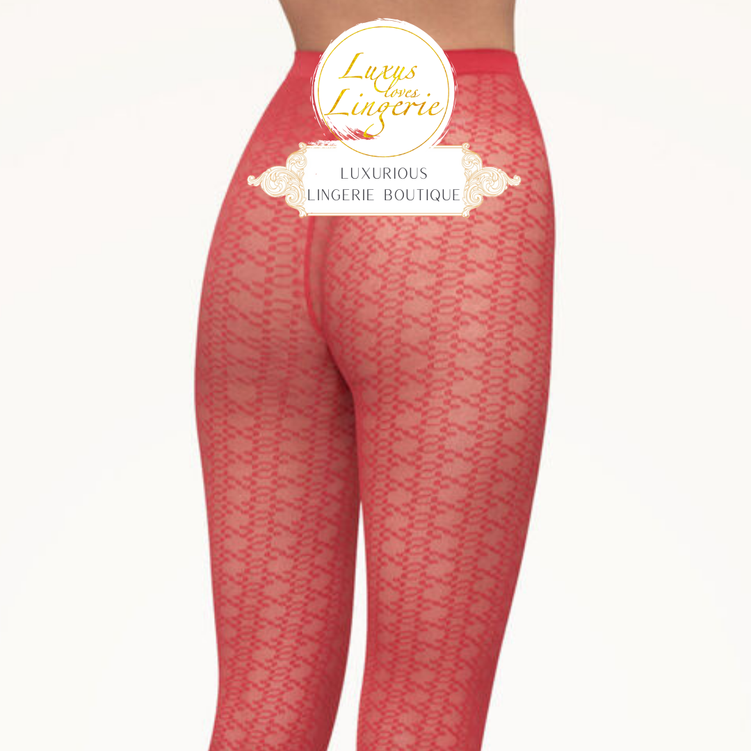 INTRICATE SHEER PATTERN TIGHTS