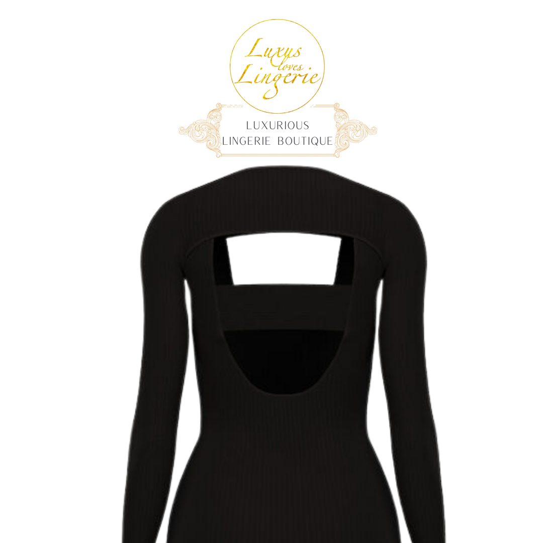 CONTOURED RIBS DRESS