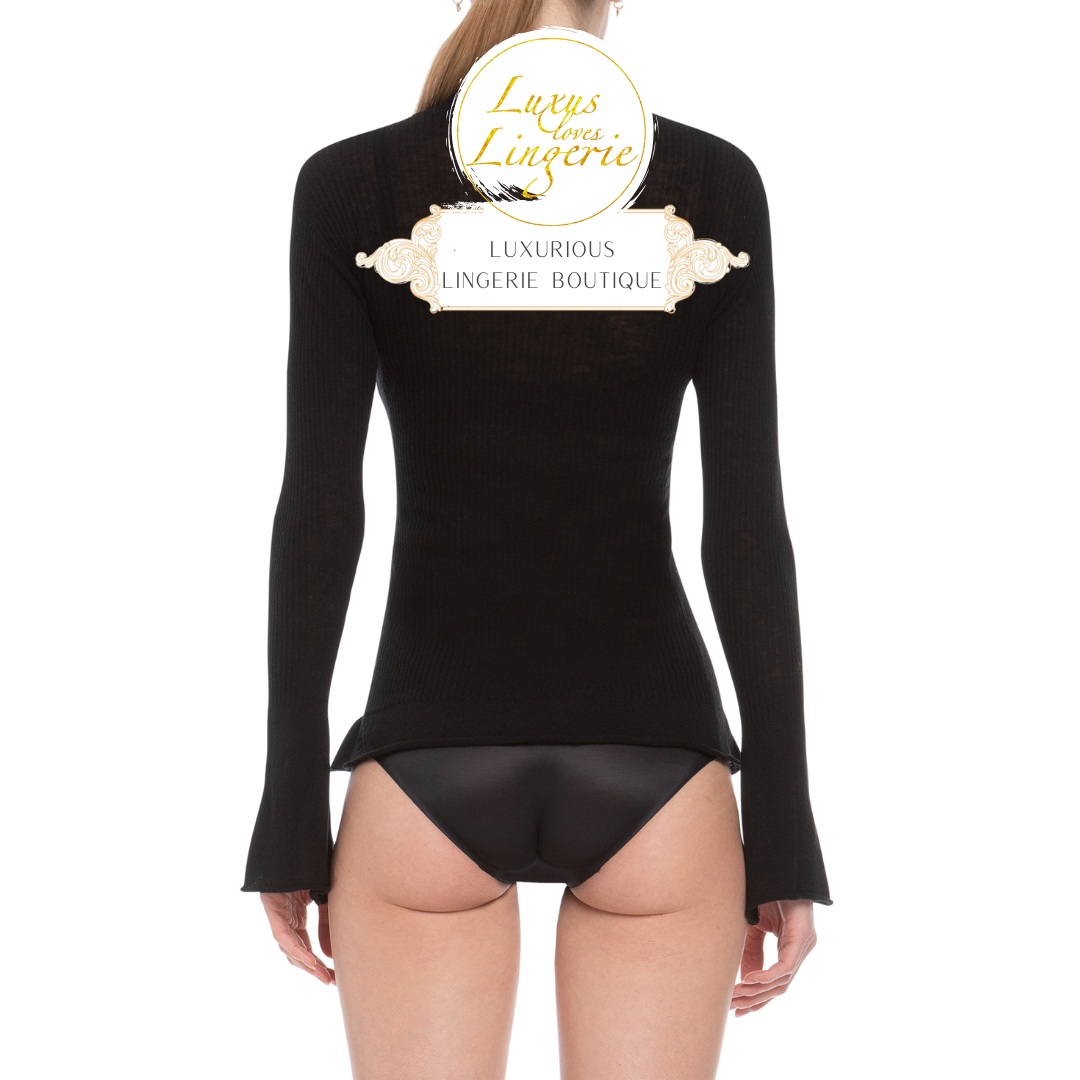 AIR WOOL CONTRAST TOP SLEEVES