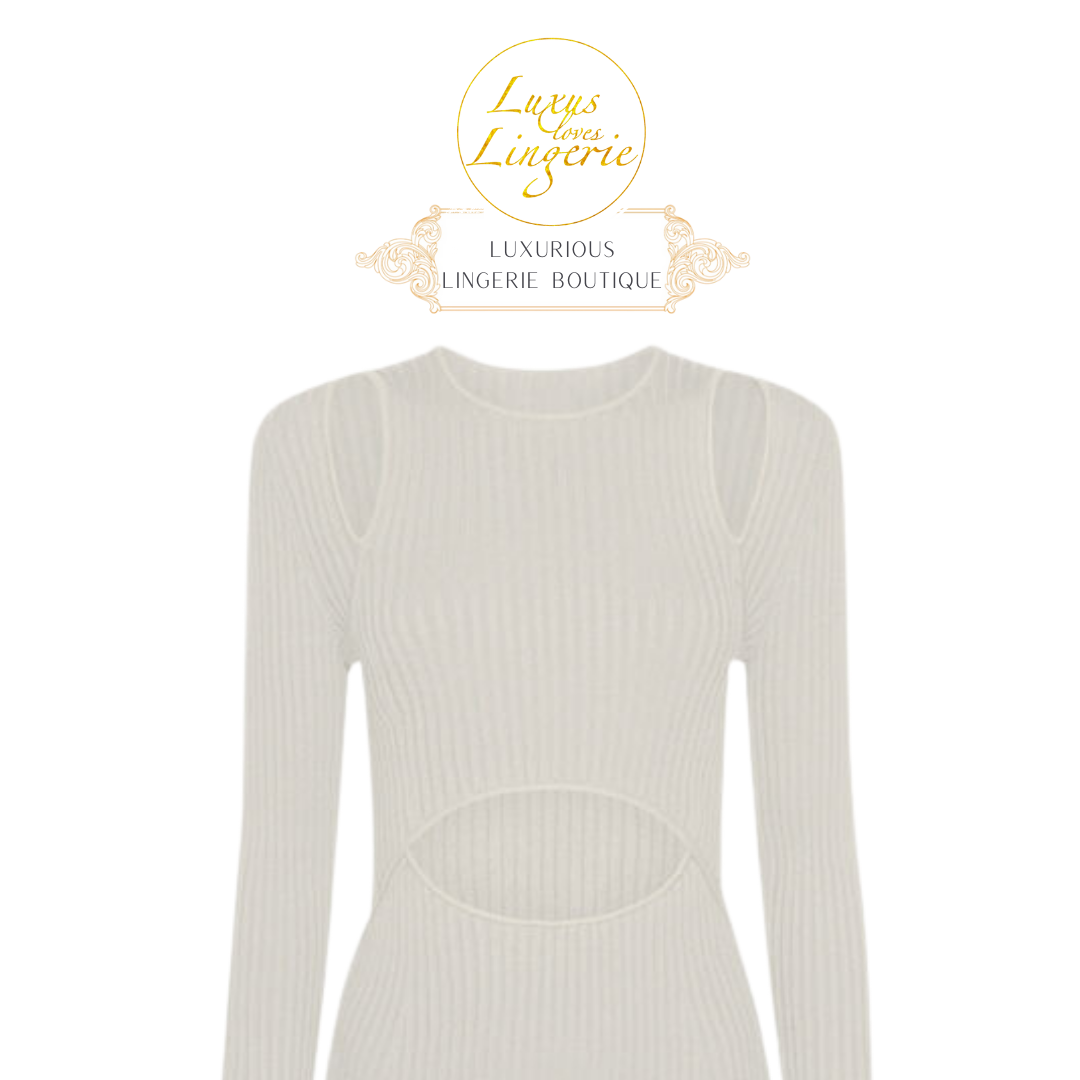 CONTOURED RIBS DRESS