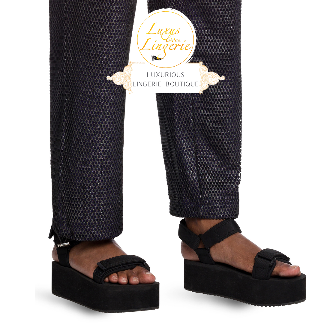 NET OVERLAY TROUSERS