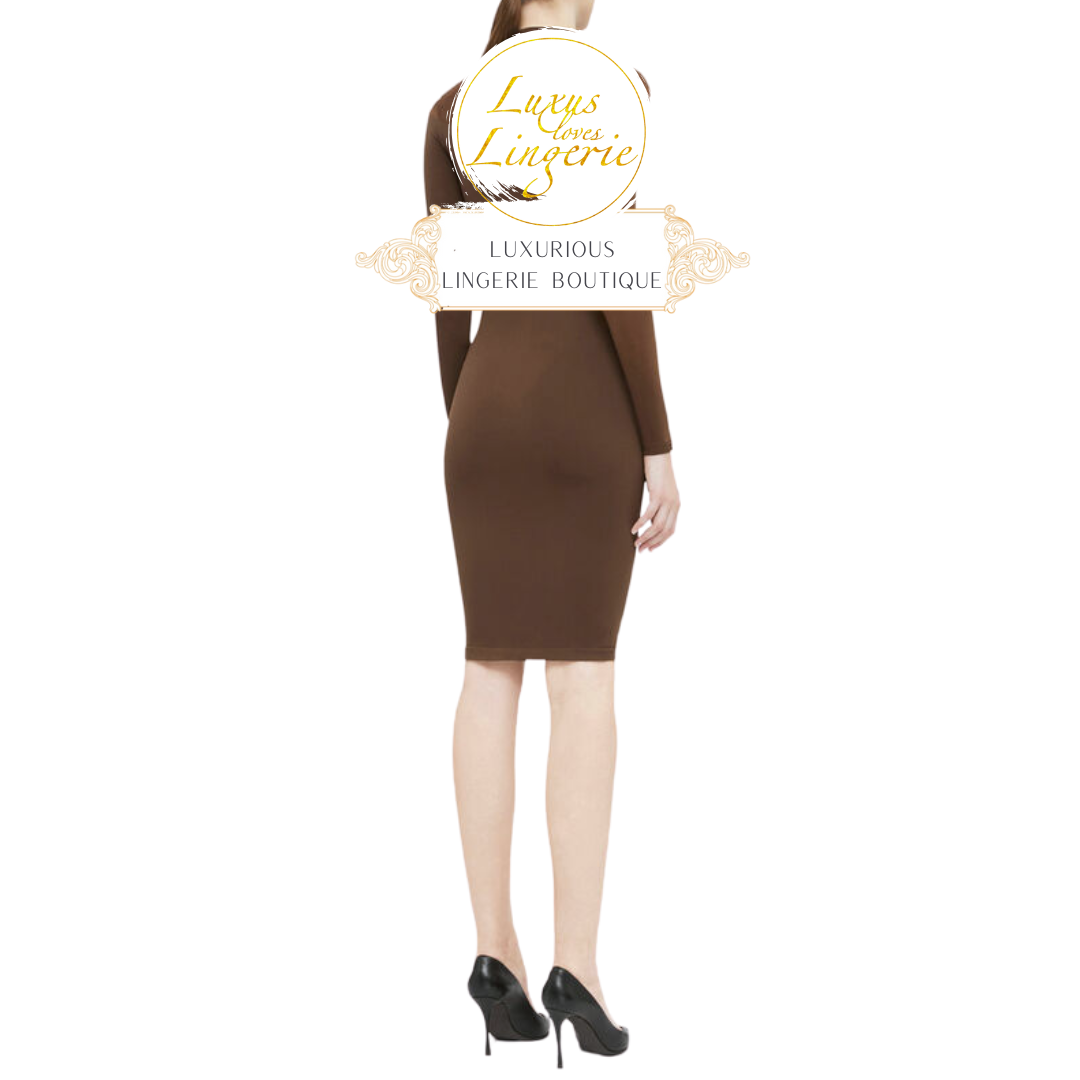 SHEER OPAQUE DRESS