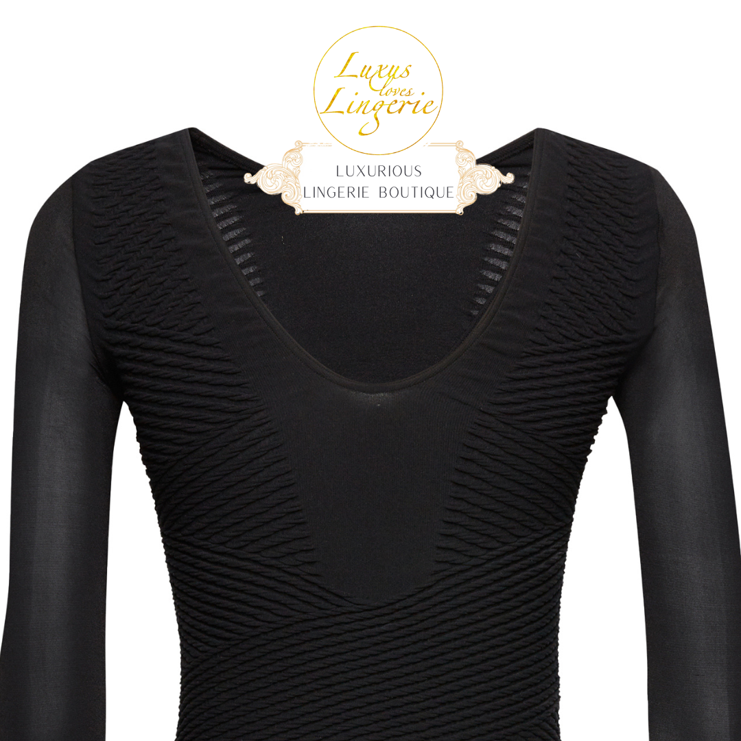 SHAPING PLISSEE STRING BODY