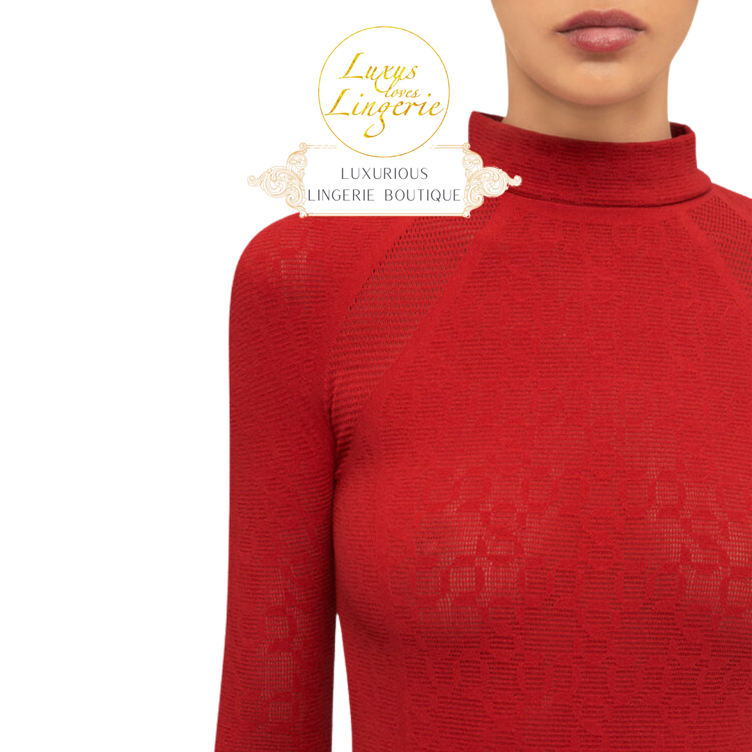 INTRICATE SHEER PATTERN DRESS