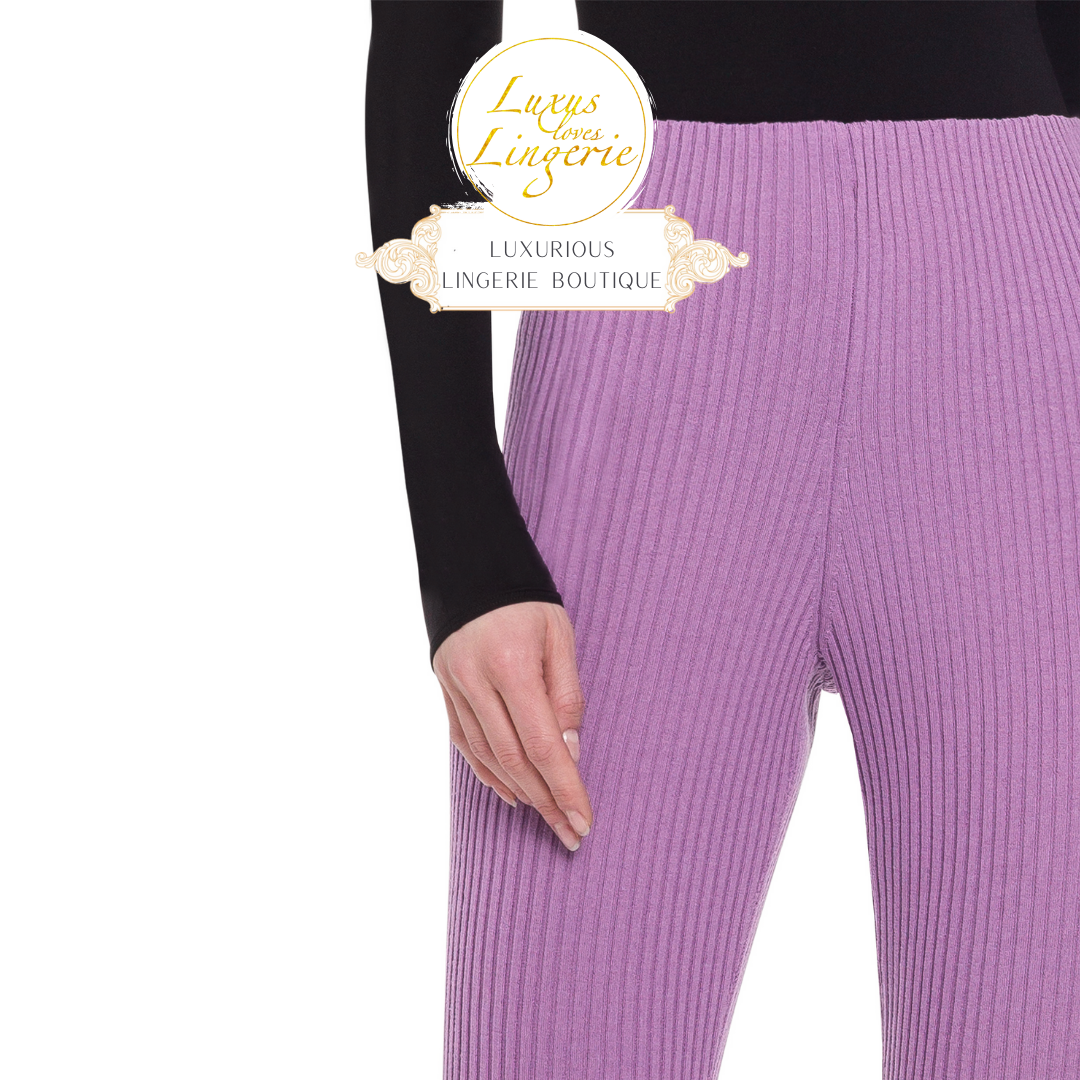 MERINO RIB TROUSERS