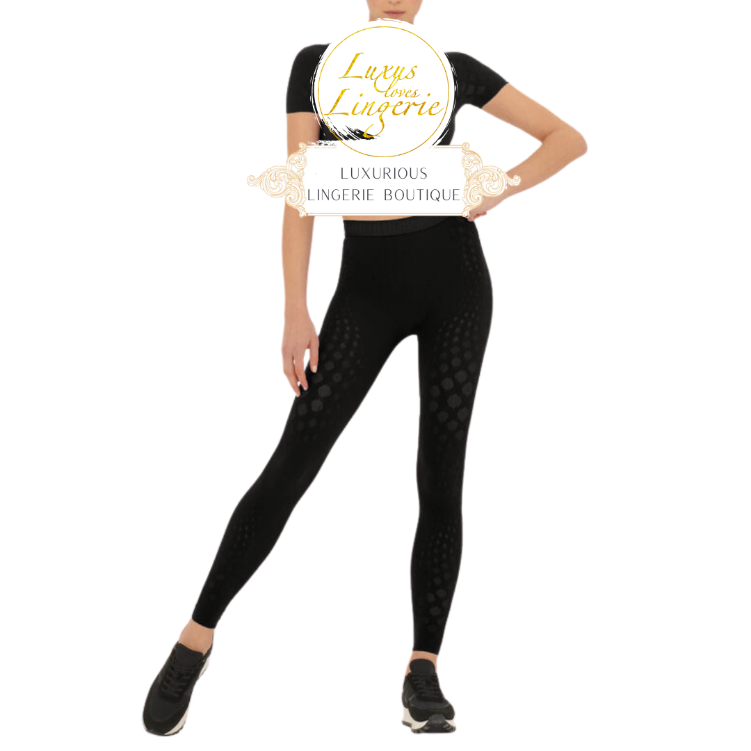 DOTS ILLUSION NET CROP TOP