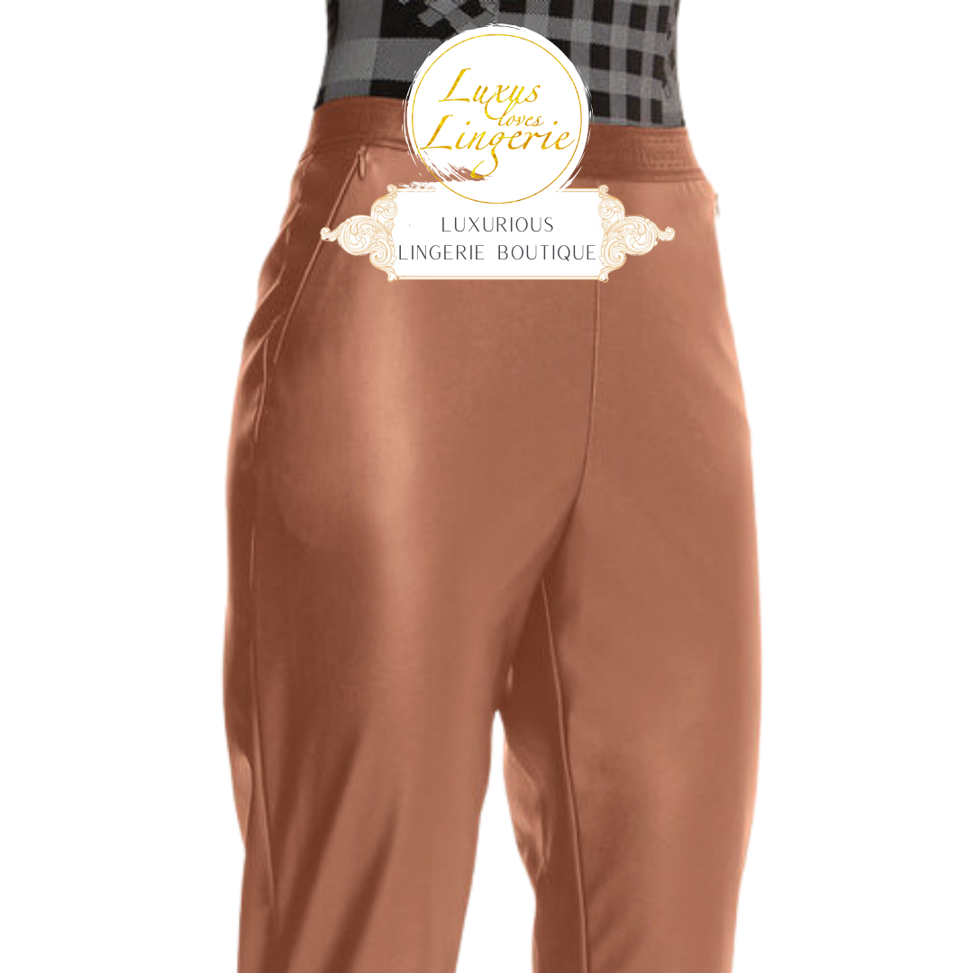 VEGAN LEATHER TROUSERS