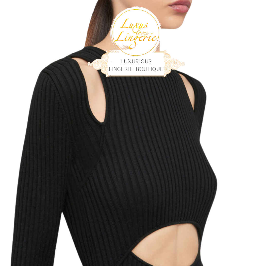 CONTOURED RIBS DRESS