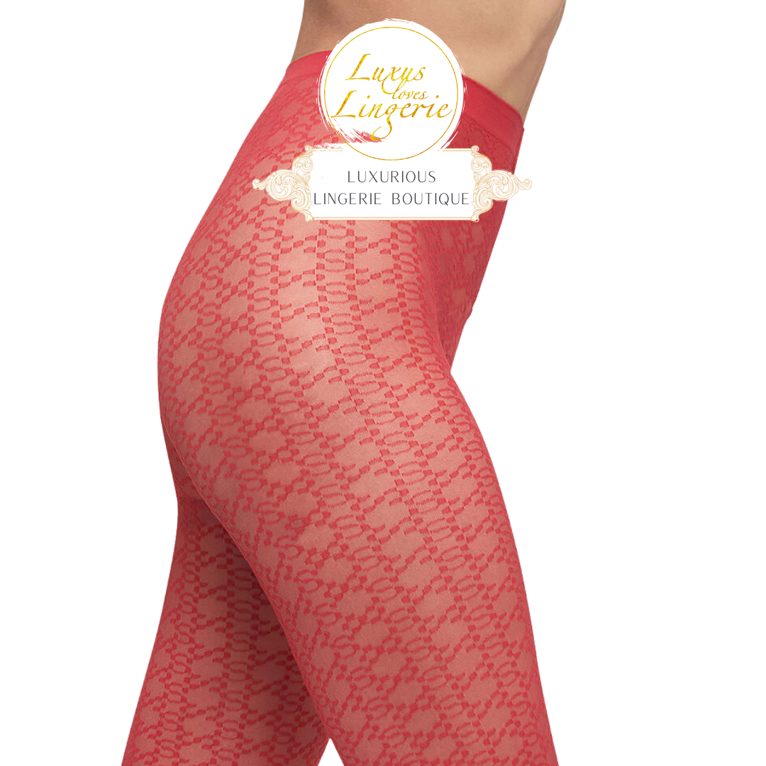 INTRICATE SHEER PATTERN TIGHTS