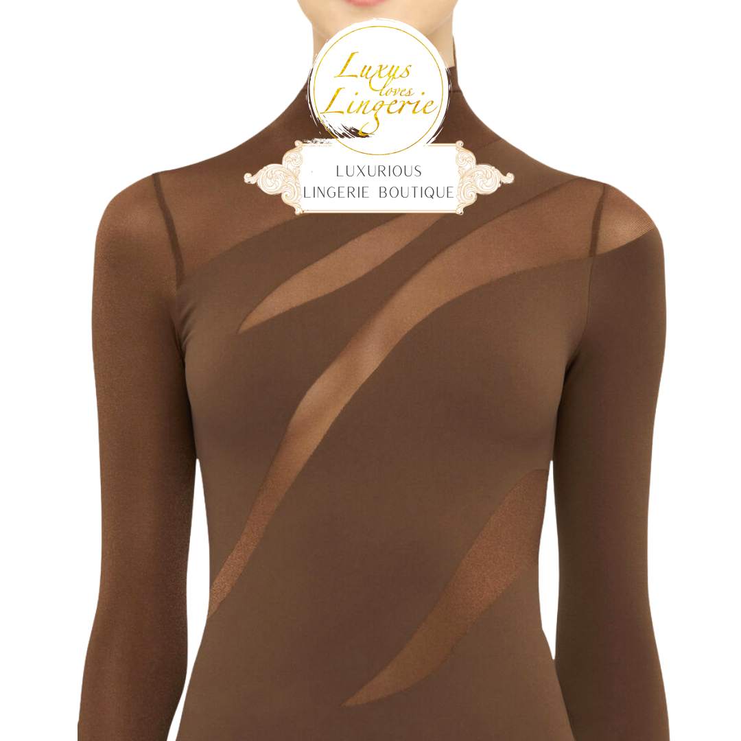 SHEER OPAQUE DRESS