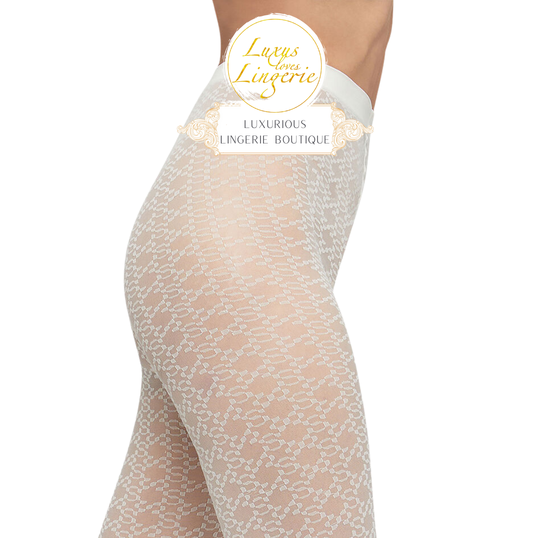 INTRICATE SHEER PATTERN TIGHTS