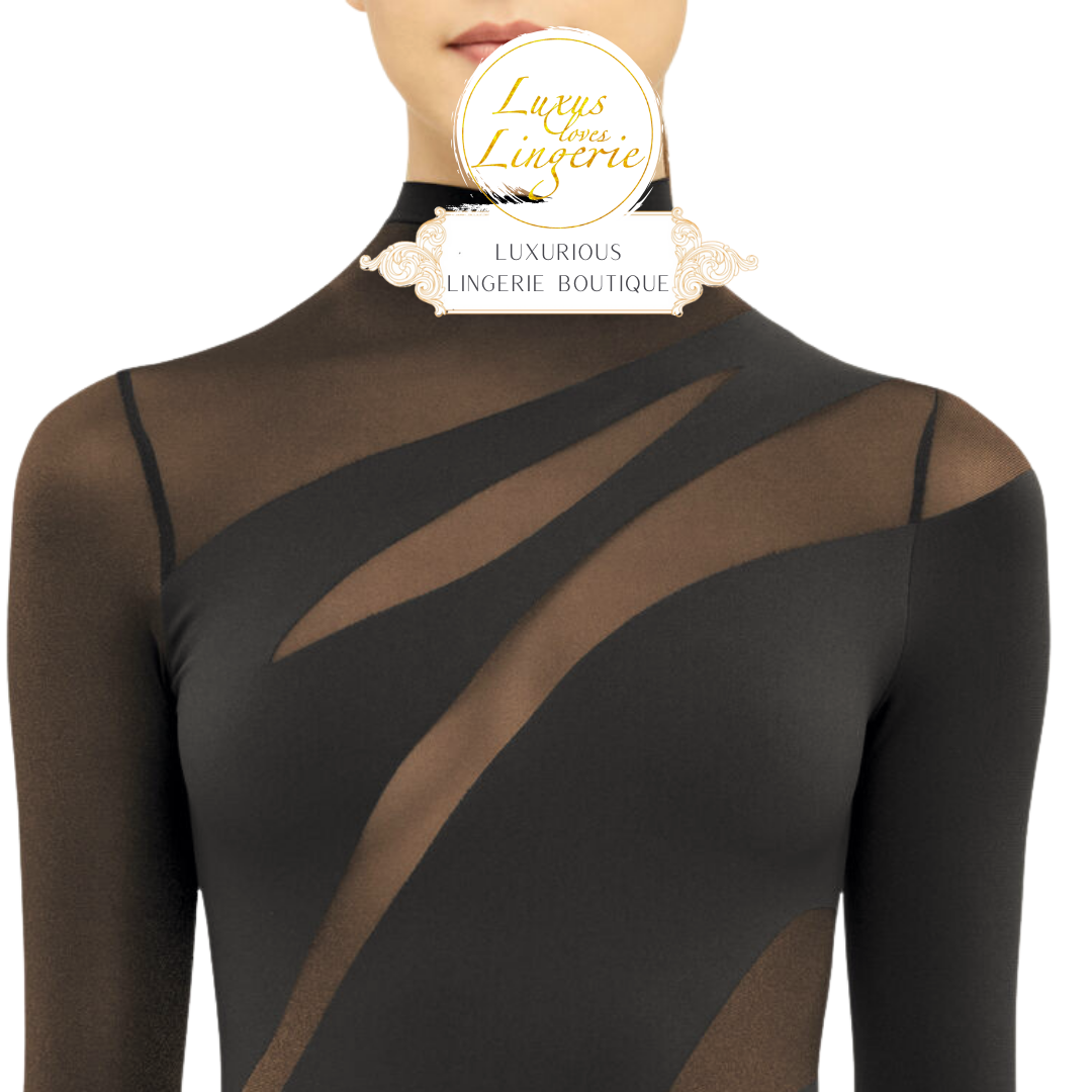 SHEER OPAQUE DRESS