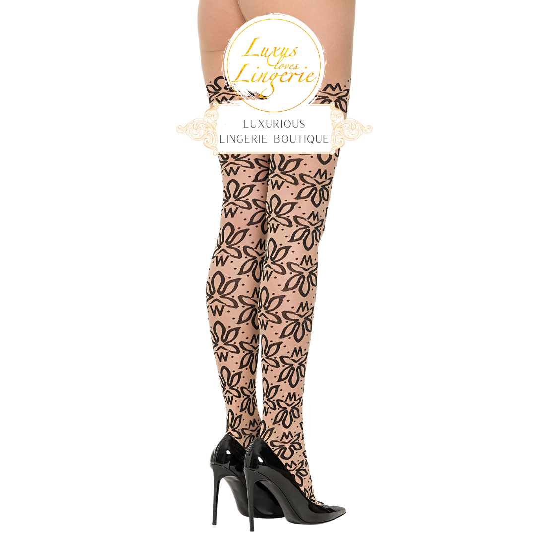 MONOGRAM FLOWER TIGHTS