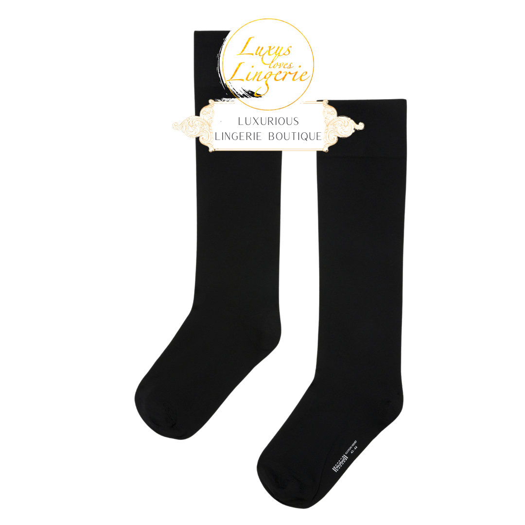 COTTON VELVET KNEE-SOCKS