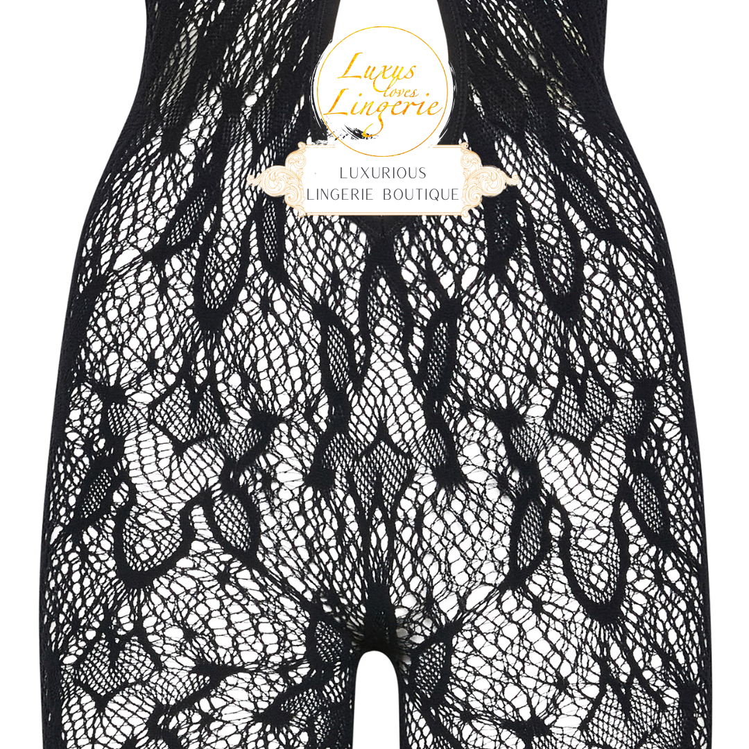 MONOGRAM FLOWER NET TIGHTS LEGGINGS