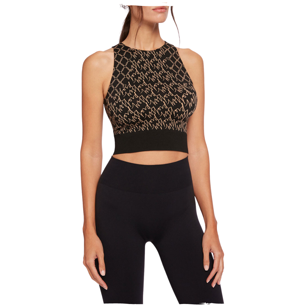 AURORA MONOGRAM CROP TOP