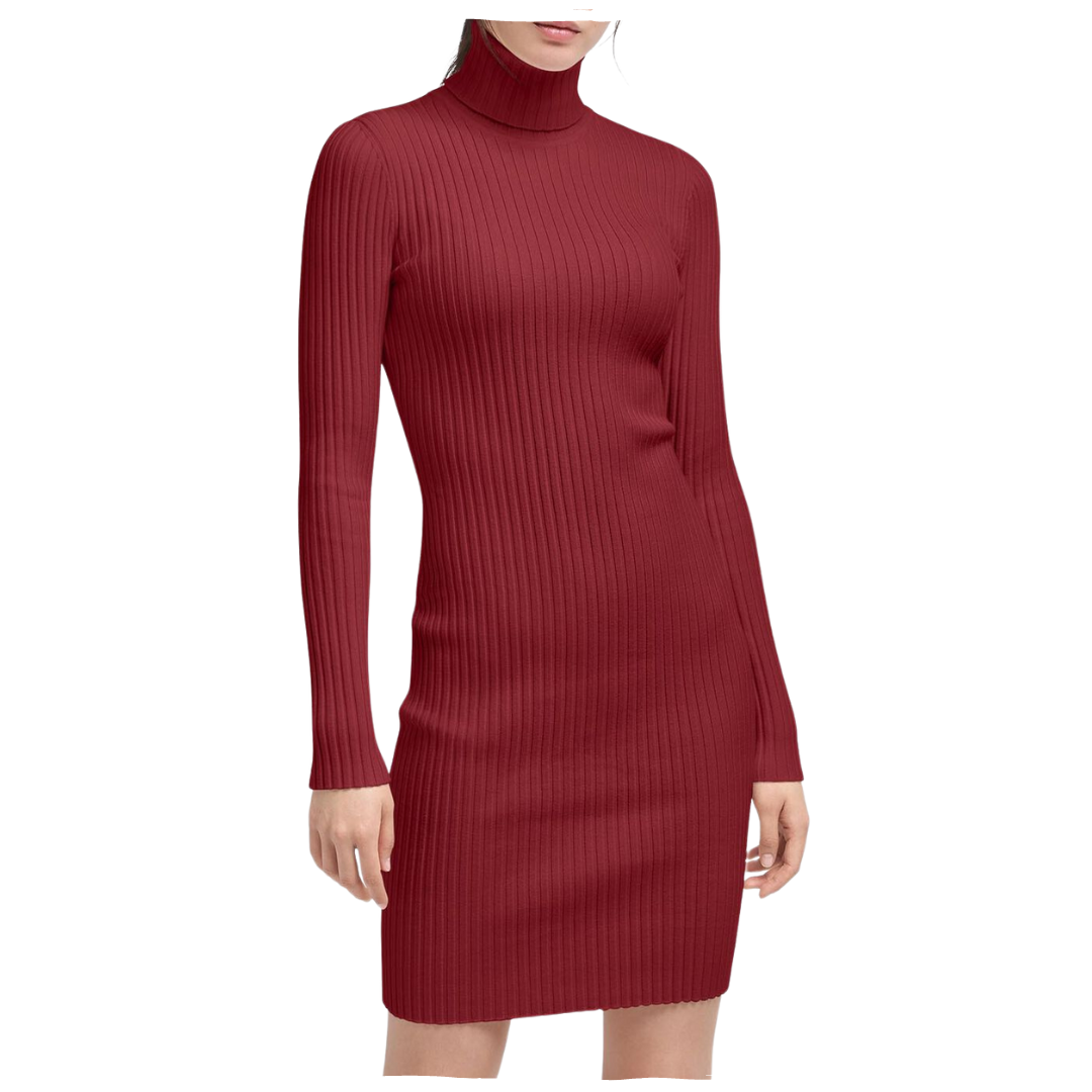 MERINO RIB DRESS