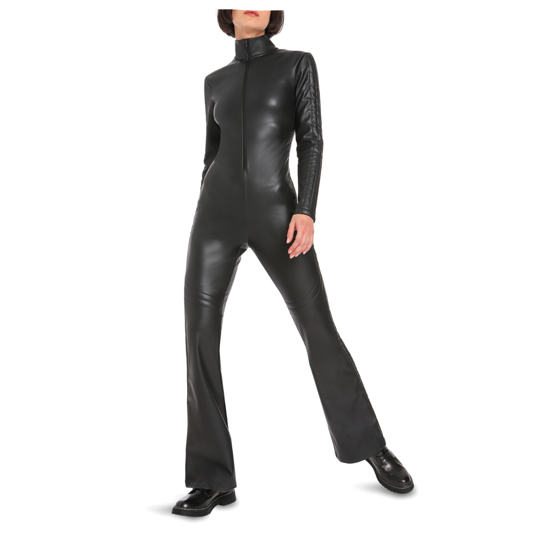 VEGAN LEATHER JUMPSUIT