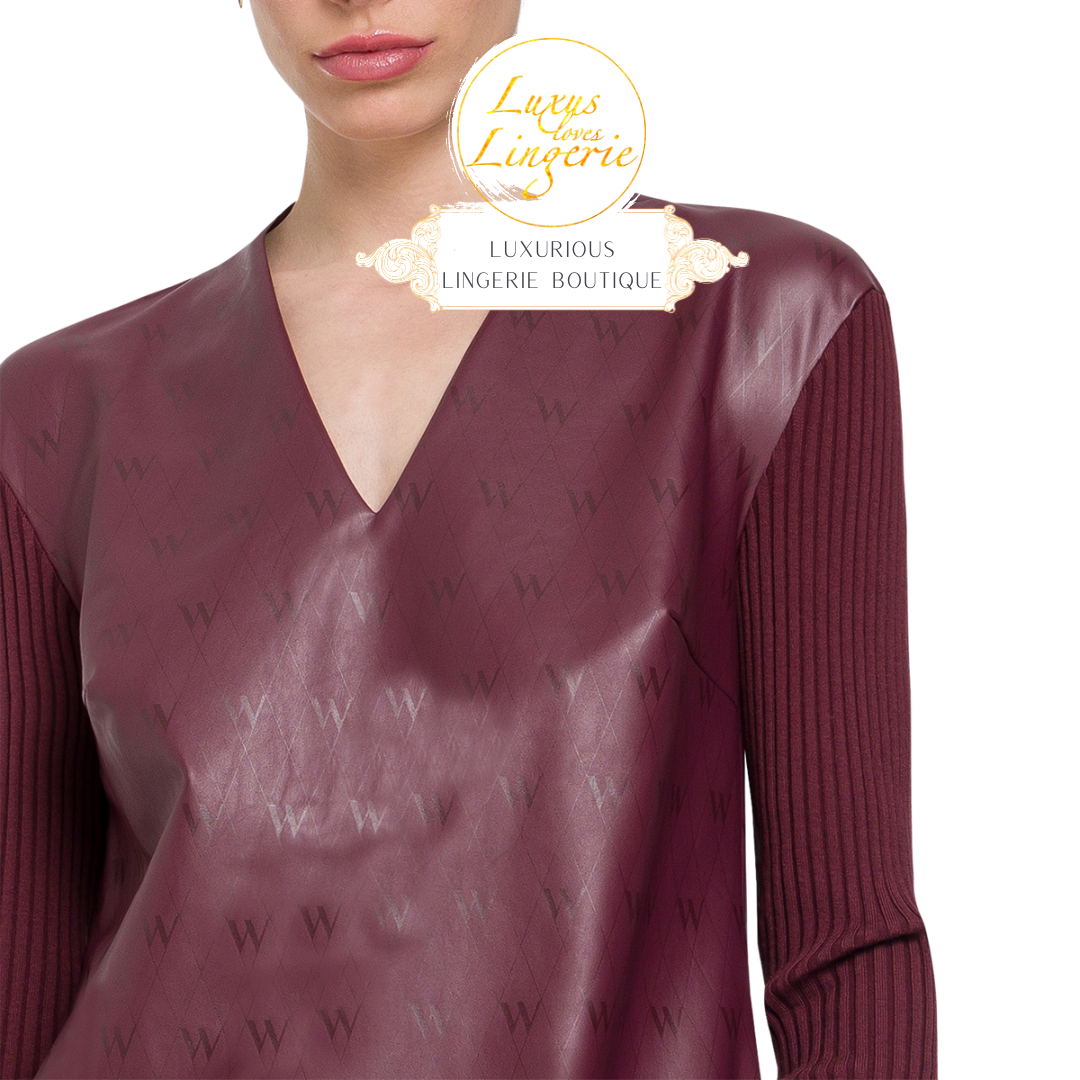 NET VEGAN LEATHER DRESS