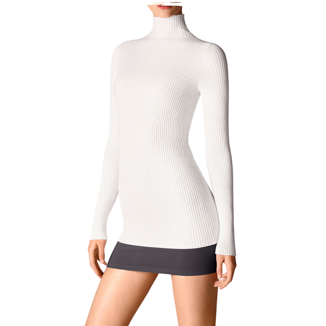 VISCOSE RIB PULLOVER