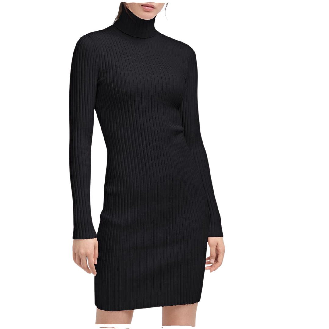 MERINO RIB DRESS